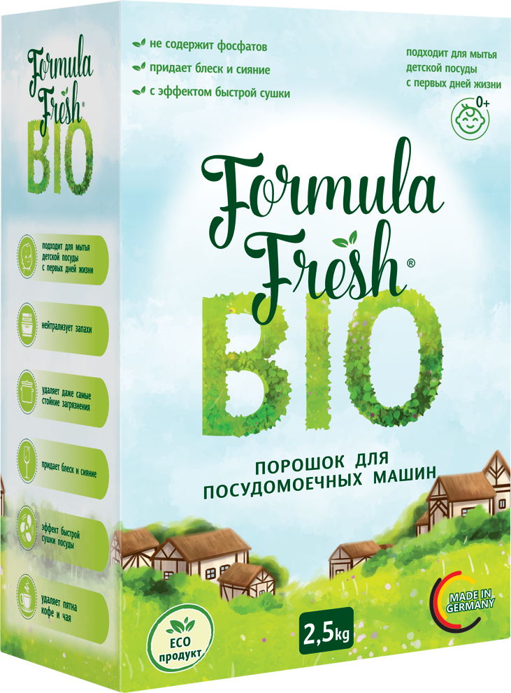 Порошок для посудомоечных машин Bio Formula Fresh 25 кг