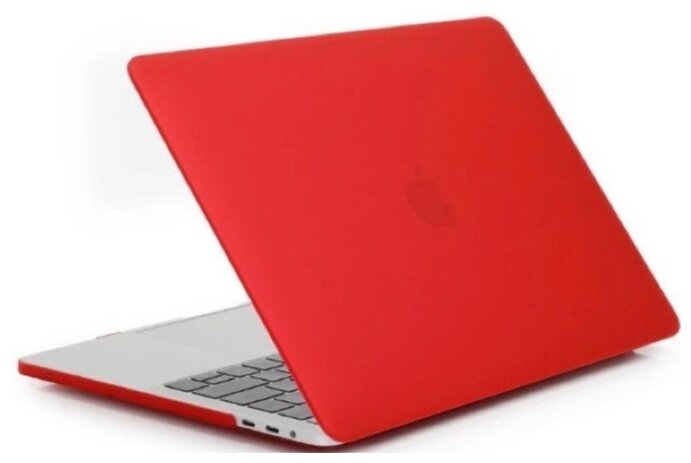 Чехол для ноутбука/чехол накладка для Macbook PRO 13 2016-2021 M1 матовый красный