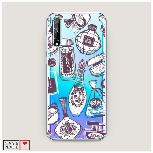 фото Силиконовый чехол "счастье в духах" на huawei p smart s / хуавей п смарт с case place