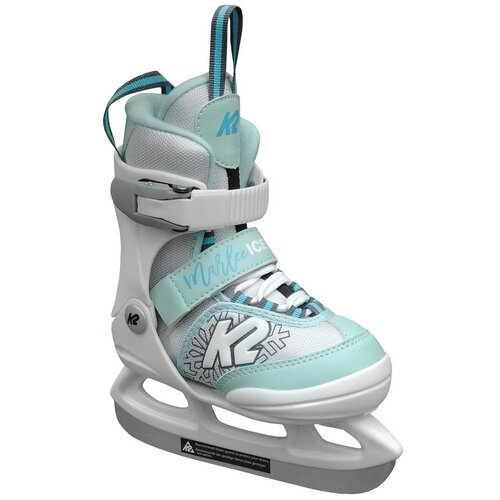 фото Детские раздвижные коньки k2 marlee ice ltd - 21/22 white/light blue р. 32-37