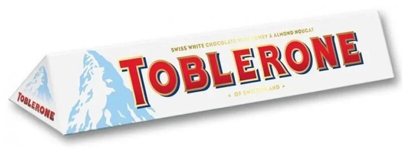 Белый молочный шоколад Toblerone White с медово-миндальной нугой (Швейцария), 100 г (3 шт) - фотография № 4