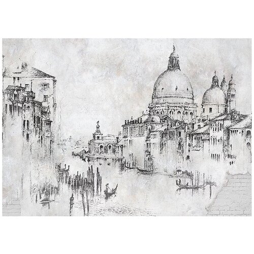 Гравюра Венеция - Виниловые фотообои, (211х150 см) гравюра город виниловые фотообои 211х150 см