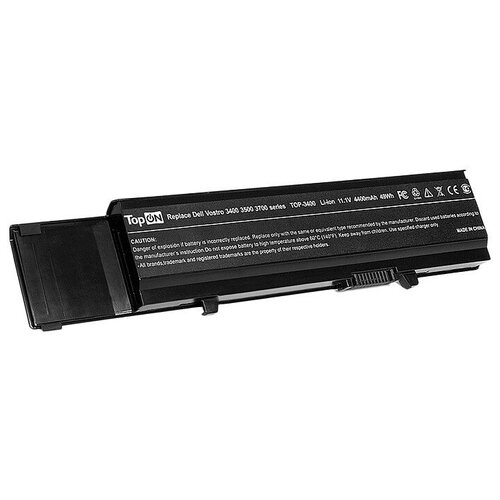 фото Аккумуляторная батарея topon для ноутбука dell 312-0998 (4400mah)