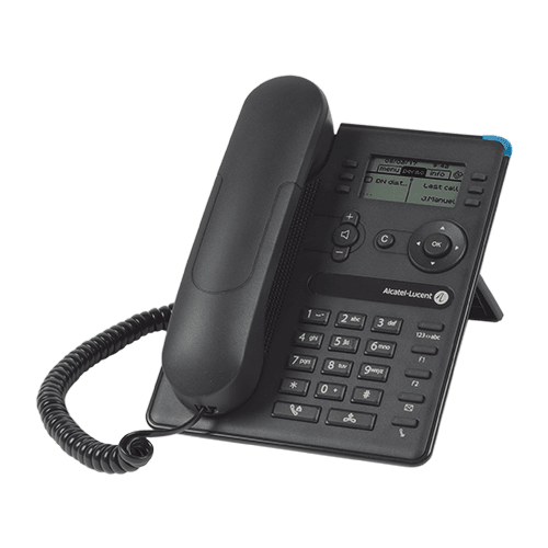 фото Телефон alcatel- lucent ent телефонный аппарат 8008 entry- level deskphone, 64x128 pixels, black and white lcd, no backlit, 6 soft keys, 2 fast ethernet ports, wideband supported. ethernet cable is not delivered in the box.