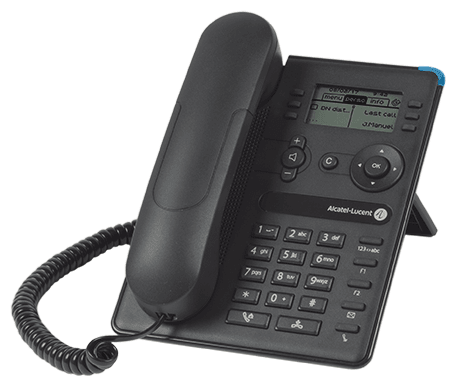 VoIP-телефон Alcatel-Lucent Ent 8008 Entry-level DeskPhone, 64x128 pixels, black and white LCD, no backlit, 6 soft keys, 2 fast Ethernet ports, Wideband supported. Ethernet cable is not delivered in the box.