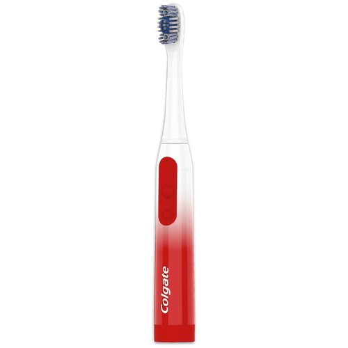 звуковая зубная щетка Colgate 360° Optic White Sonic Powered Battery Toothbrush, белый/красный