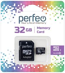 Карта памяти Perfeo microSD 32GB High-Capacity (Class 10)