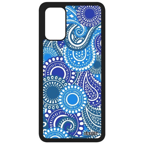 фото Противоударный чехол для мобильного // galaxy s20 plus // "кружевной узор" восточный дизайн, utaupia, синий