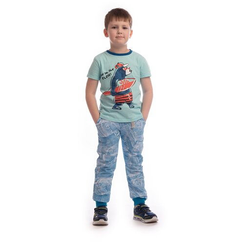 фото 435 брюки детские утенок р. 56(98) бирюза_карманы