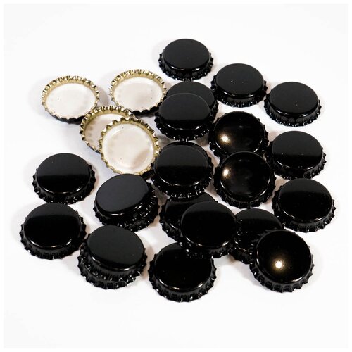 Кронен-крышки для бутылок «Елабужские крышки» Кронен-крышка 6,75 тип I (1000 шт) черная, обжимная