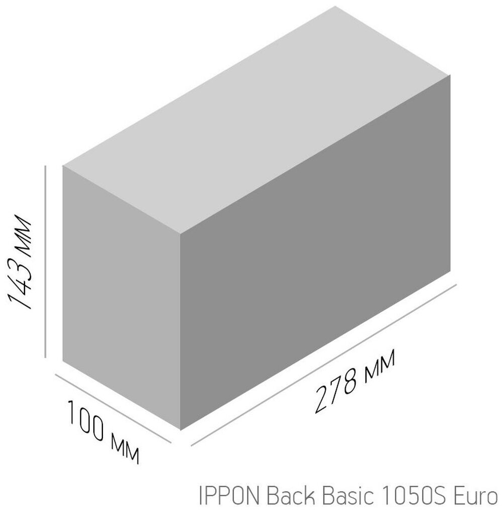 ИБП Ippon Back Basic 1050S Euro 1050 VA, EURO, розеток - 3 (1373878) - фотография № 3