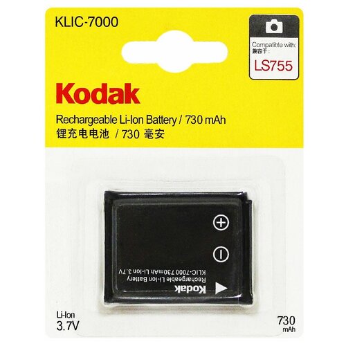 Аккумулятор для фотоаппарата Kodak KLIC-7000 аккумулятор ibatt ib b1 f155 1050mah для general electric kodak klic 7003