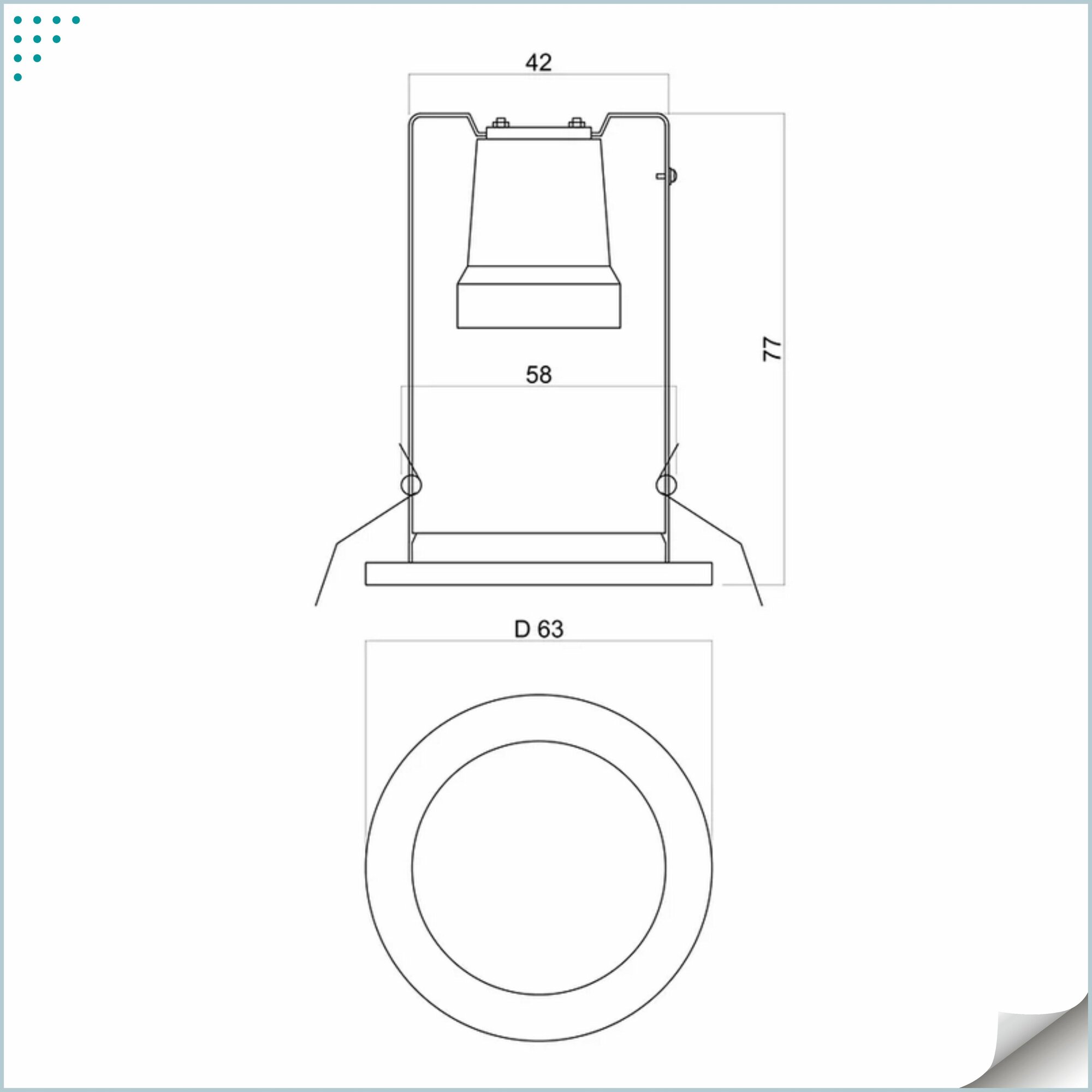 Светильник потолочный встраиваемый E14 220В R39, GLS FT9231, белый - фотография № 3