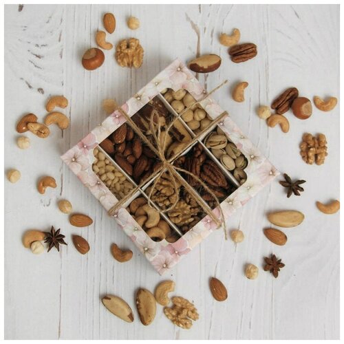 фото Подарочный набор из орехов и сухофруктов/ набор 37 "для тебя" / крафтовая коробка nutsbox