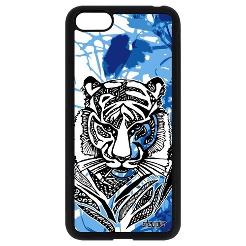 фото Красивый чехол на смартфон // huawei y5 2018 // "тигр" тайга стиль, utaupia, голубой