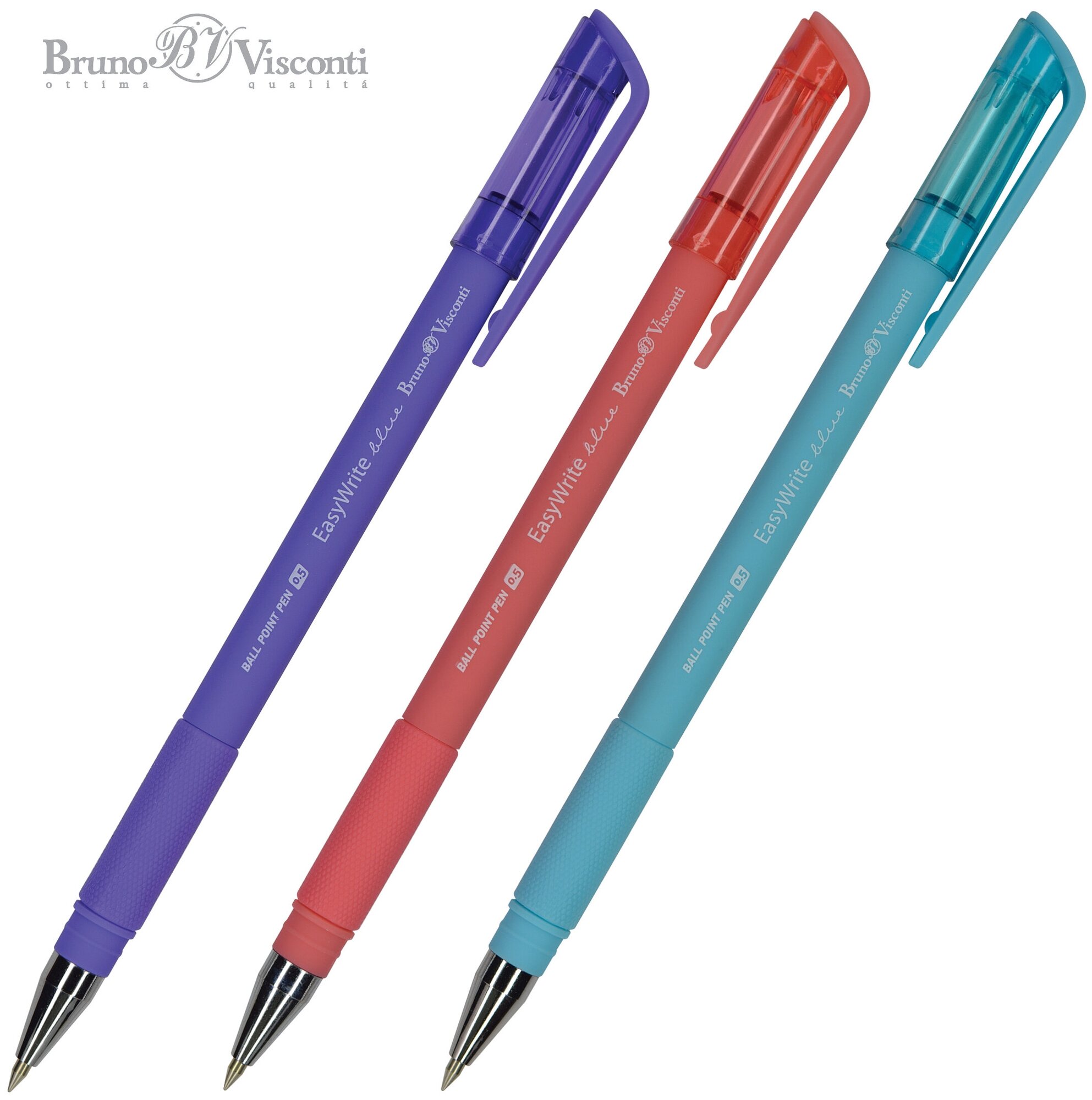 Ручкa BrunoVisconti шариковая 0.5 мм синяя EasyWrite. JOY Арт. 20-0044