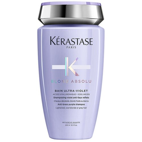 Kerastase шампунь-ванна Blond Absolu Bain Ultra-Violet фиолетовый, нейтрализующий желтые полутона, 250 мл kerastase шампунь ванна blond absolu bain ultra violet фиолетовый нейтрализующий желтые полутона 250 мл