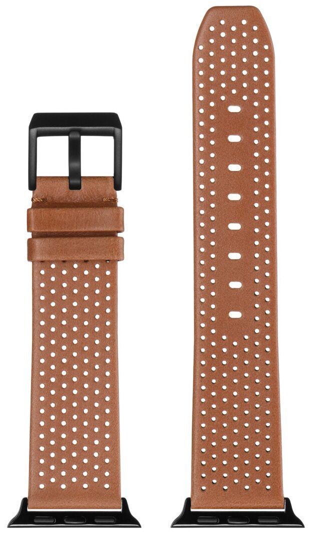 Кожаный ремешок STAILER для Apple Watch с черным корпусом 38-40 мм