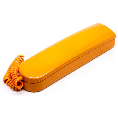 Трубка домофона LASKOMEX LM-8D (цифровая), оранжевая, глянец трубка переговорная для домофонной системы laskomex lm 8d 1015 цифровая бежевая