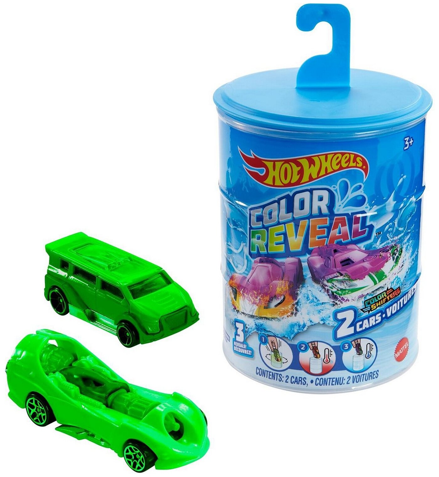 Hot Wheels Набор-сюрприз Машинки меняющие цвет, 2 шт - фото №9