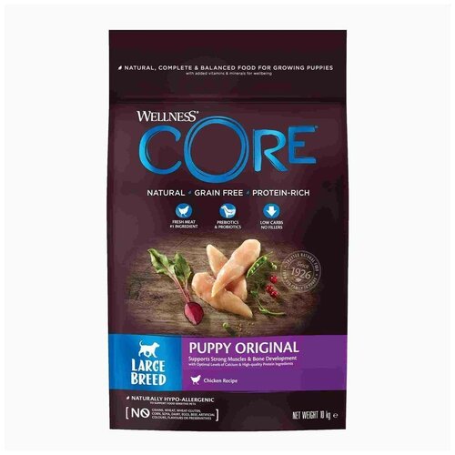 Wellness Core для крупных пород Puppy Original LARGE Breed из курицы (10 кг)