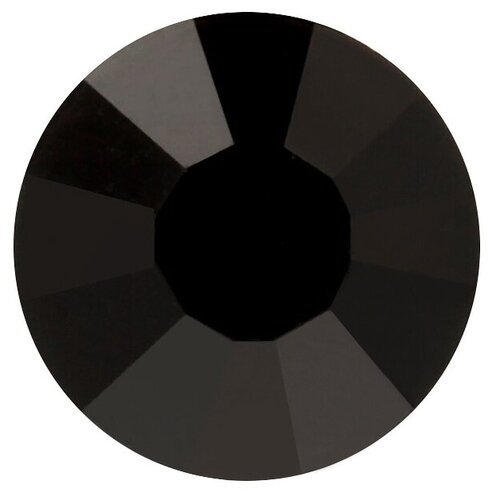 Стразы клеевые PRECIOSA цветные, 2,7 мм, стекло, 144 шт, в пакете, черный (438-11-612 i)