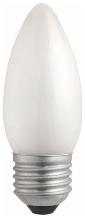 фото Лампа накаливания JazzWay B35 40W E27 матовая свеча (комплект из 40 шт)