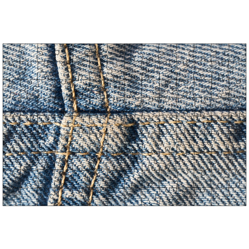 фото Магнитный пазл 27x18см."брюки, джинсовая ткань, джинсы" на холодильник lotsprints
