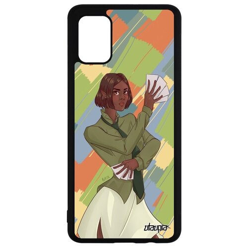 фото Простой чехол для мобильного // samsung galaxy a51 // "фокусник" девушка стиль, utaupia, цветной