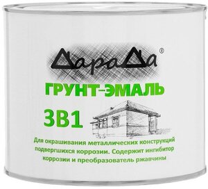 Грунт-эмаль 3 в 1 быстросохнущий (Дарада) (ГОСТ) св. серый 1,8 кг