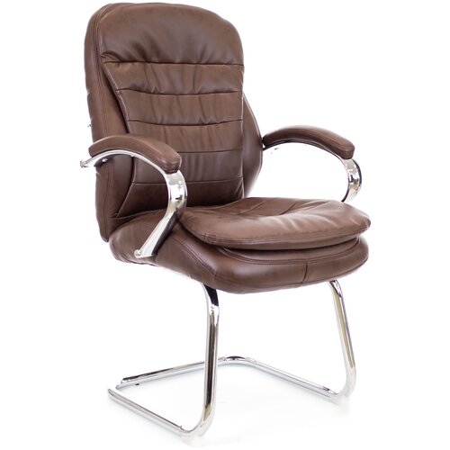 фото Компьютерное кресло everprof valencia cf экокожа коричневое