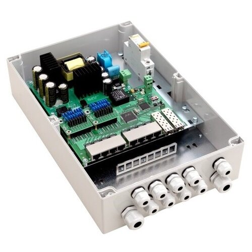 Коммутатор управляемый TFortis PSW-2G 8F уличный 10-портовый гигабитный PoE IEEE 8023at High PoE до 30Вт на порт Имеет встроенный оптический к 6782600₽