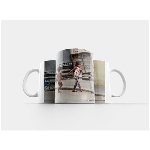 фото Кружка "дети, камбоджа, дорога" 320 мл lotsprints