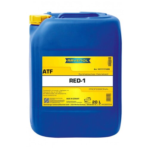 Трансмиссионное масло RAVENOL ATF RED-1 (20л) new