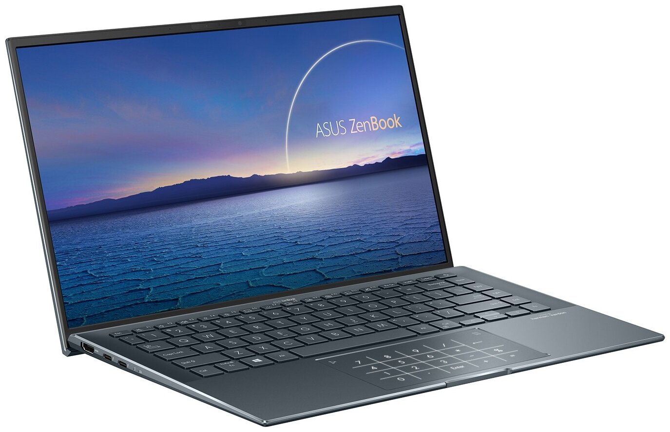 Ноутбук ASUS ZenBook UX435EG-K9253T Intel i5-1135G78G512G SSD14 FHD IPS 400nitsGeForce MX450 2GNumPadWin10 Серый 90NB0SI7-M06050