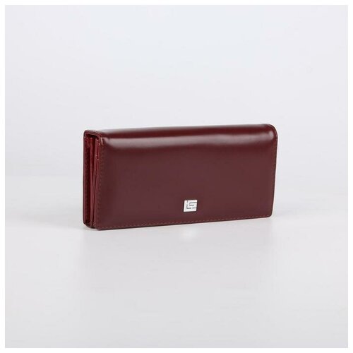 фото Кошелёк женский, 3 отдела на магните, цвет бордовый 6925166 .