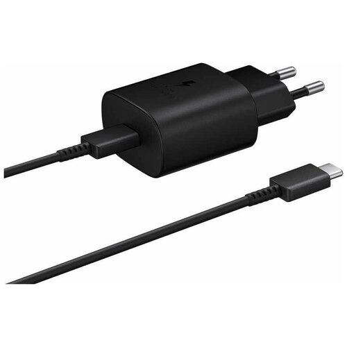 Сетевое зарядное устройство Fast Charge 25W USB Type-C с кабелем Type-C, 3A сетевое зарядное устройство для айфона 25w разъём type c быстрая зарядка pd 25w