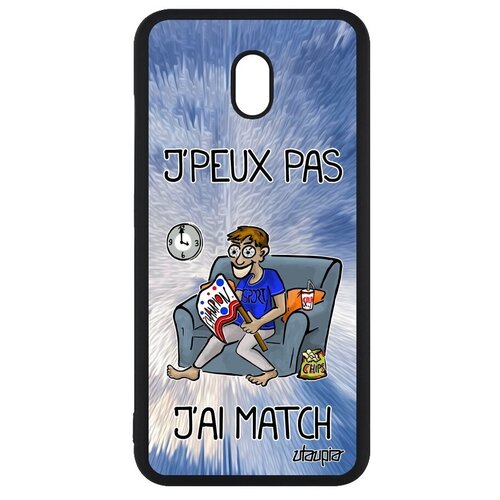 фото Необычный чехол на телефон // xiaomi redmi 8a // "не могу - у меня матч!" карикатура шутка, utaupia, голубой