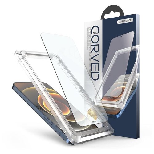 Противоударное защитное стекло ZIFRIEND для iPhone 12/12 Pro с установочным кейсом