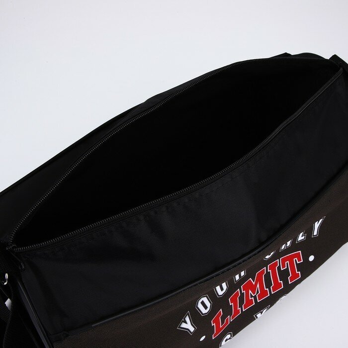 NAZAMOK KIDS Сумка спортивная на молнии, наружный карман, 40 см х 24 см х 21 см, цвет чёрный - фотография № 5