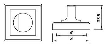 Ручка поворотная WC-30 BLACK - фотография № 6