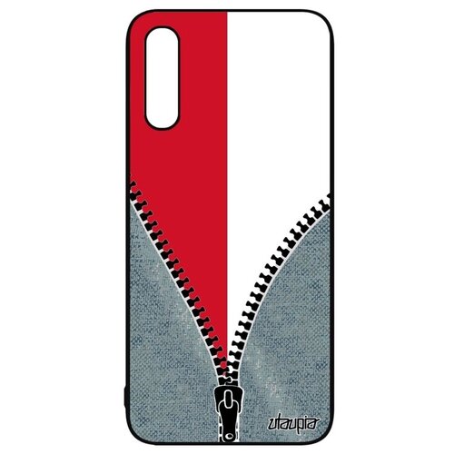 фото Защитный чехол для // galaxy a50 // "флаг монако на молнии" туризм стиль, utaupia, серый
