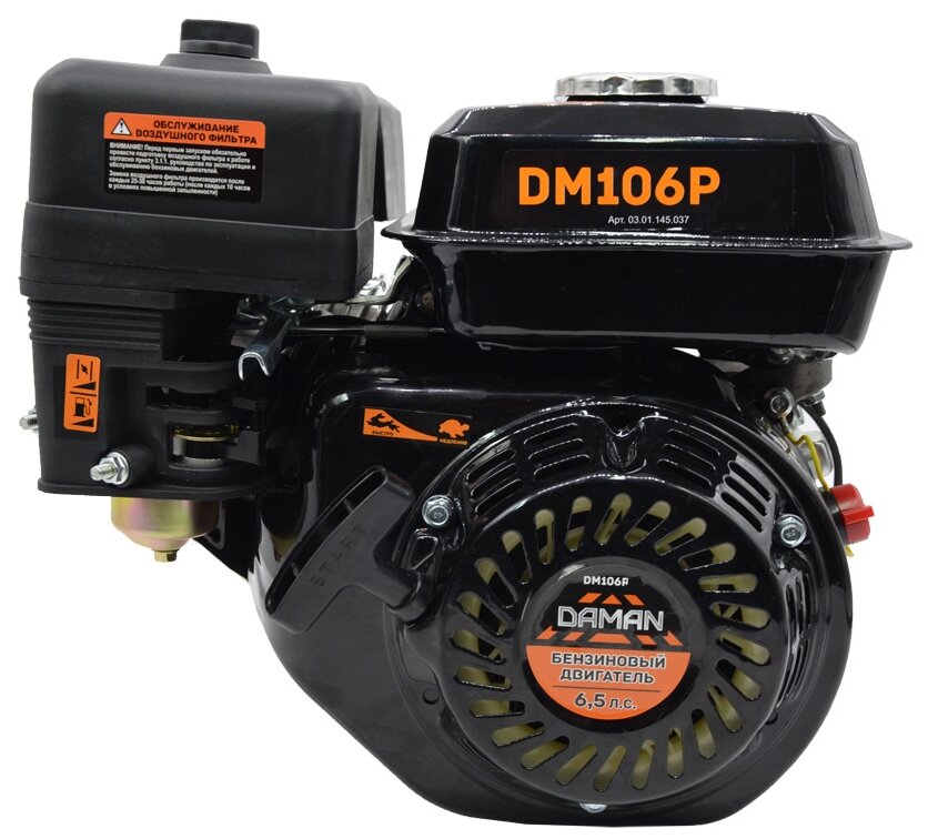 Бензиновый двигатель DAMAN DM106Р20 6.5 л.с.