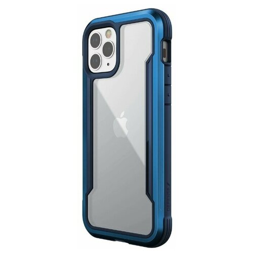 фото Защитный чехол накладка для apple iphone 12 pro max противоударный x-doria defense shield midnight blue