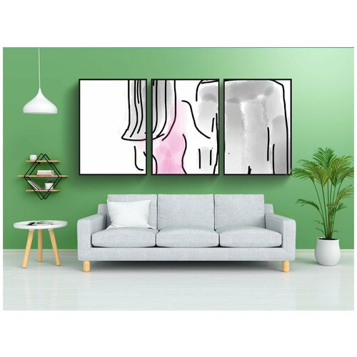 фото Набор модулных постеров для интерьера "свадьба, невеста и жених, пара" 60x90 см. в тубусе, без рамки lotsprints