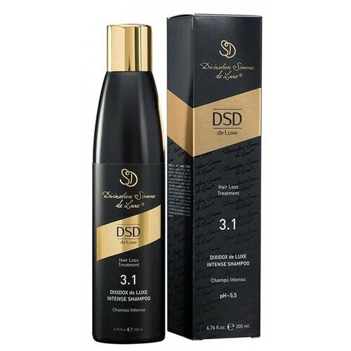 Шампунь от выпадения волос - DSD DIXIDOX DE LUXE INTENSE SHAMPOO № 3.1,200мл dsd de luxe шампунь intense shampoo 3 1 интенсивный диксидокс де люкс 500 мл