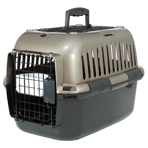 Переноска FAUNA INTERNATIONAL ADVENTURES 49х32х32см мет/серебро/черный