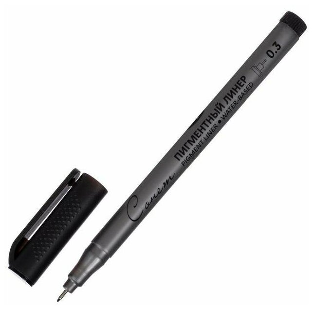 Ручка капиллярная для черчения ЗХК "Сонет" линер 0.3 мм чёрный 2341646
