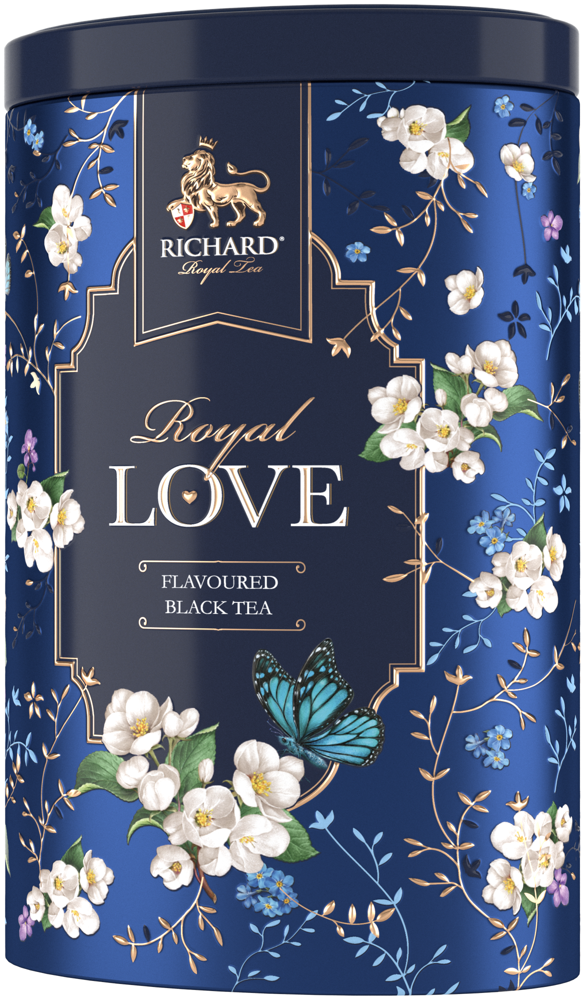 Чай RICHARD "ROYAL LOVE Синий" черный ароматизированный крупнолистовой, 80 гр - фотография № 4