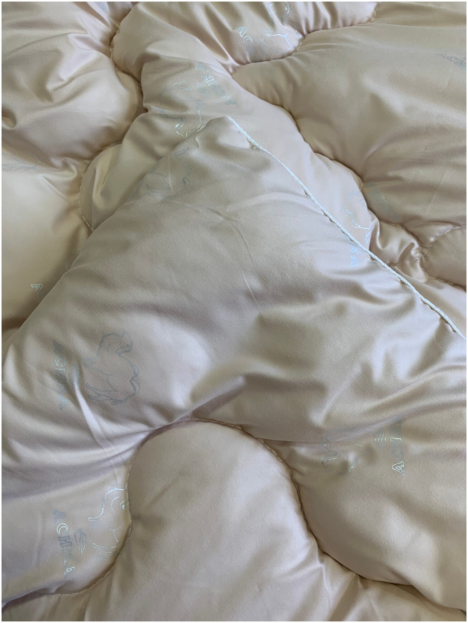 Одеяло Асика 2 спальное 175x210 см, зимнее с наполнителем верблюжья шерсть - фотография № 3